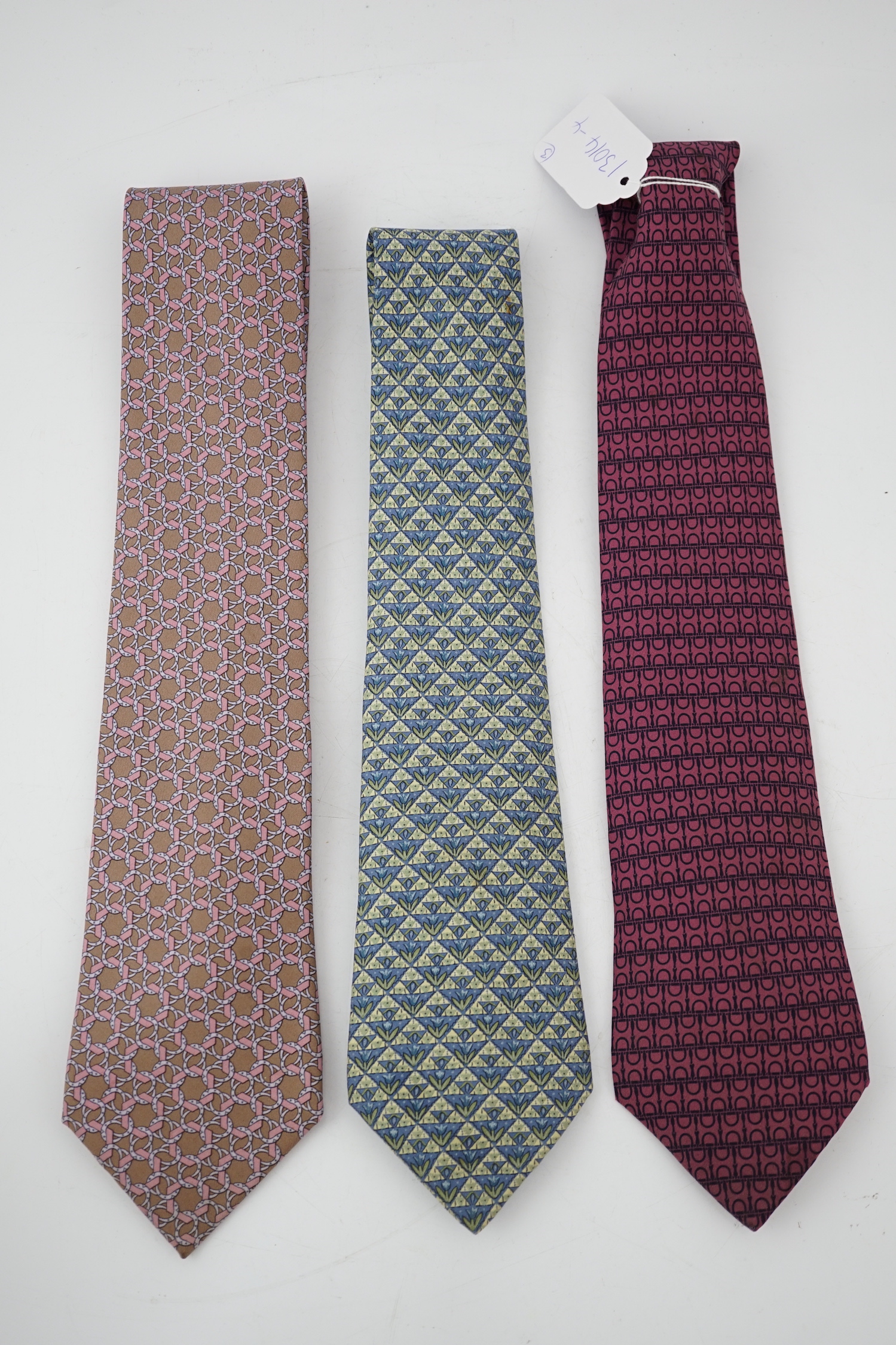 Three Hermès ties